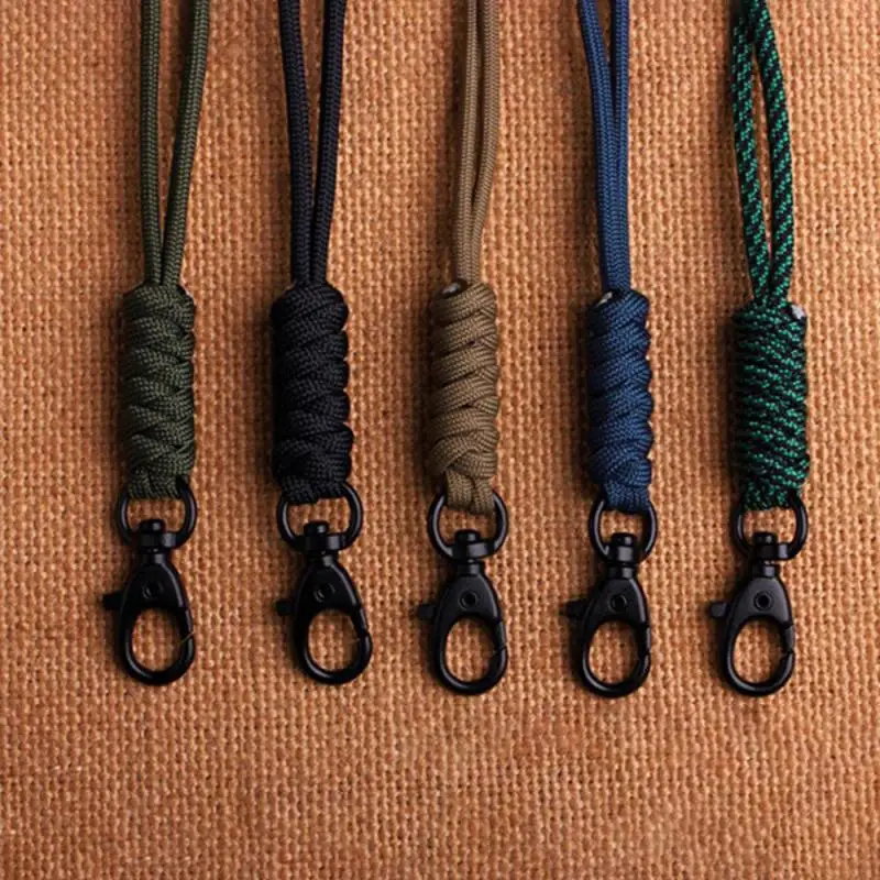 High Strength Nylon Lanyard Rotatable Buckle Mobile Phone Neck Straps Necklace Keychain Lanyard ID Card Rope Accessories