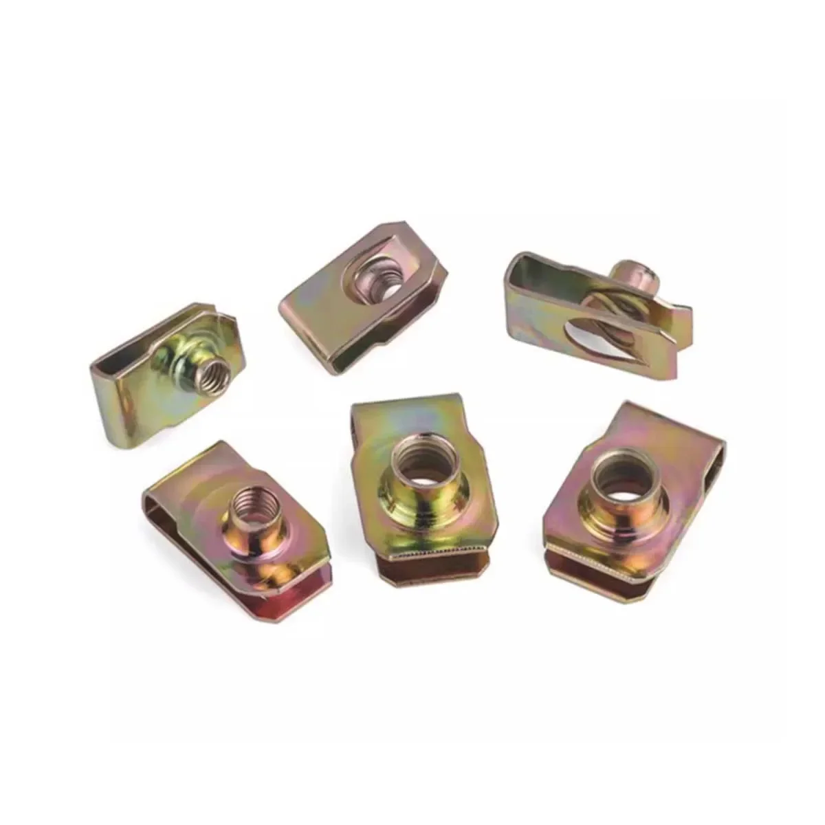 

B-Type Leaf Spring Nut/Color Zinc Plated Clamp Type Spring Insert/Screw Fastener Buckle