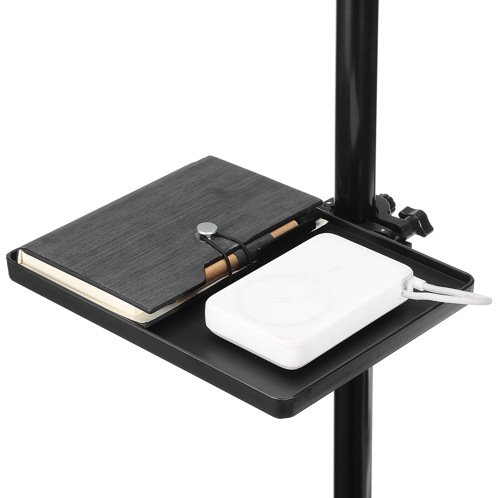 

1Pcs Smooth Surface Plastic Microphone Stand Tray Easy to Clean and Adjust Height Sound Card Tray Microphone Rack Stand