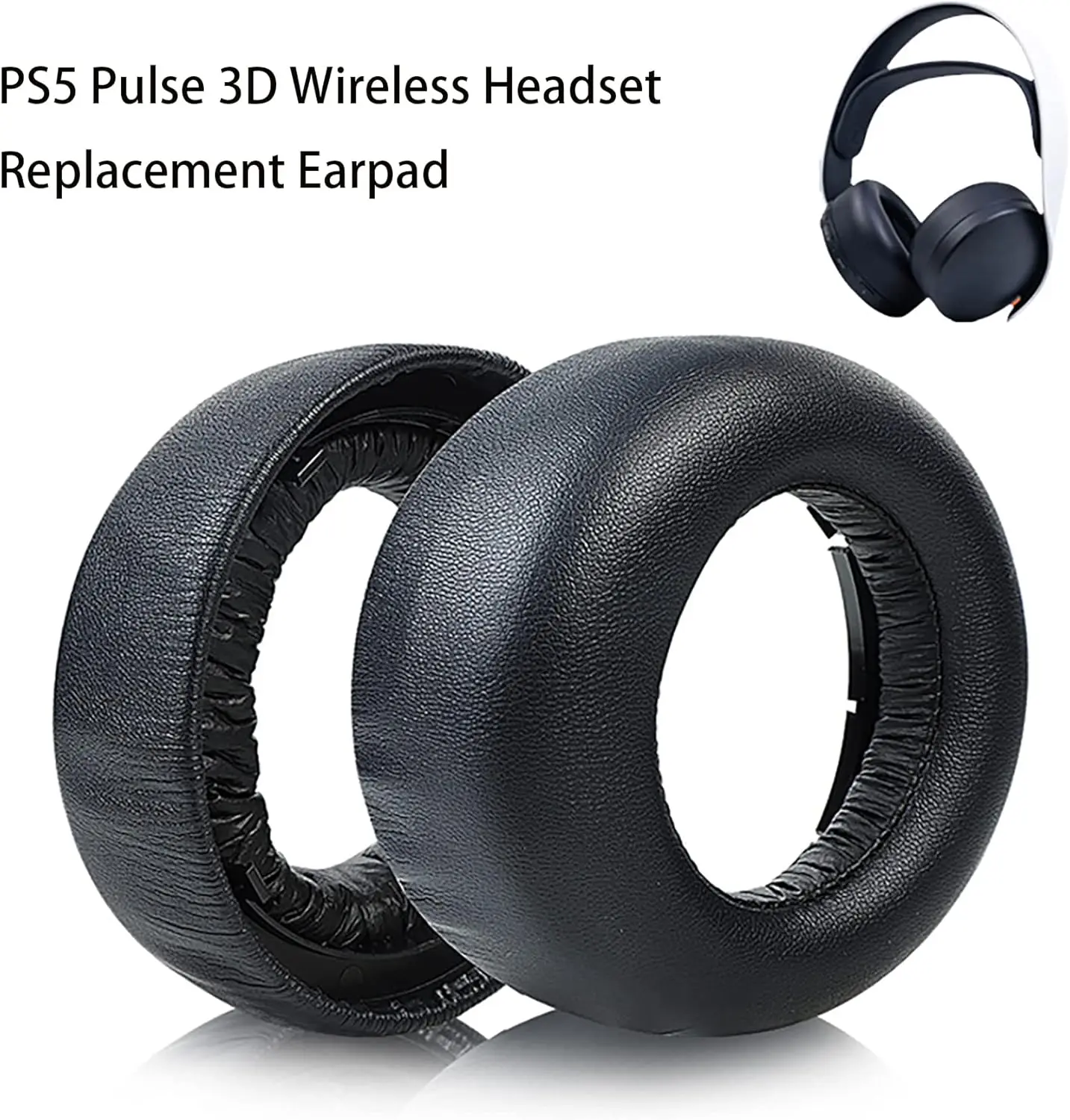소니 플레이스테이션 5 펄스 3D PS5 무선 헤드폰 교체용 이어 패드 쿠션, 헤드셋 이어패드 베개 수리 부품