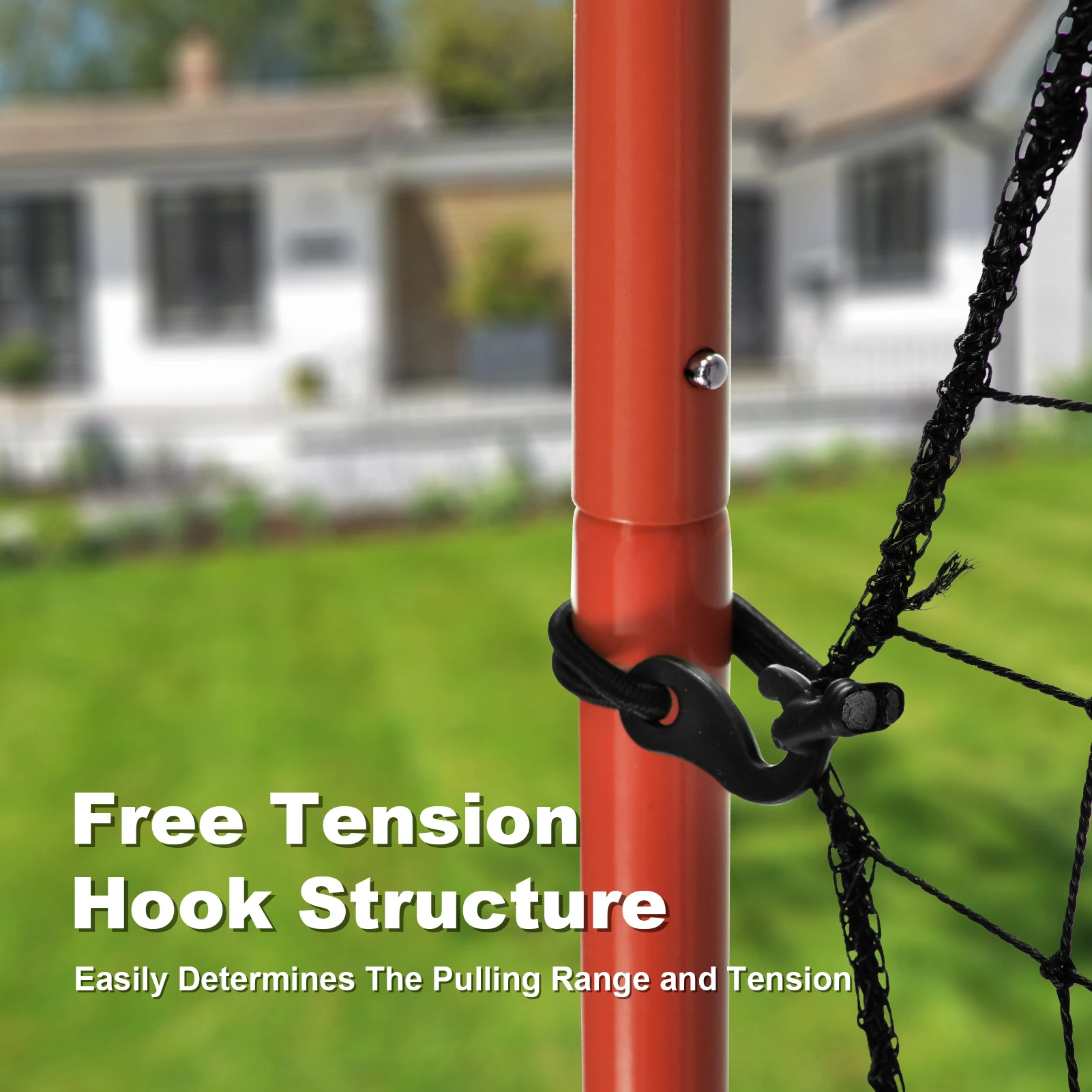 Rede de rebote de vôlei, 5 ângulos de rebote ajustáveis, rede de vôlei, rede de placa de retorno traseira, parceiro de arremesso portátil vermelho