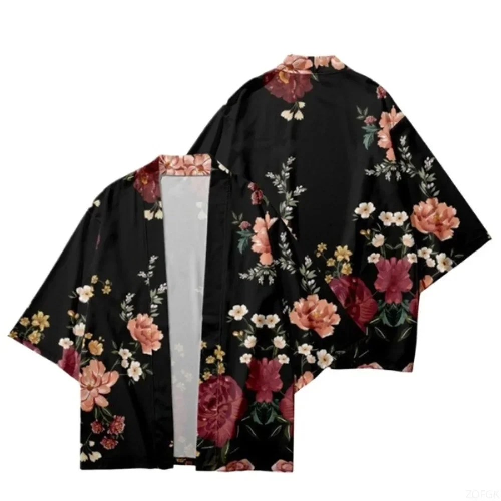 Traditional Chinese Kimono Cloak Clothing 3D Haori Print Japanese Cardigan Kimono Cardigan Outerwear Clothing