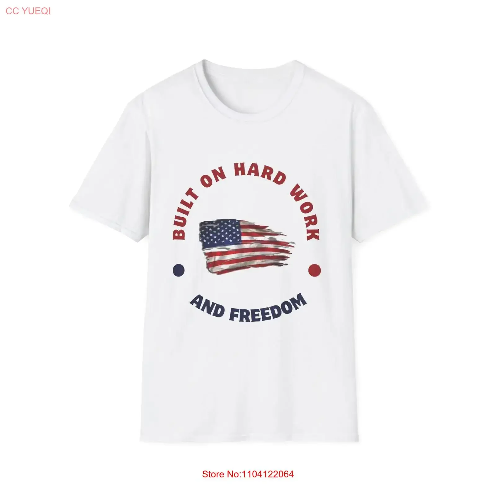Camiseta Patriótica del Día del Trabajo, Roja, Blanca y Azul, Estilo Americano Vintage, Lavada, Cómoda, Elástica, Transpirable, Informal, Versátil