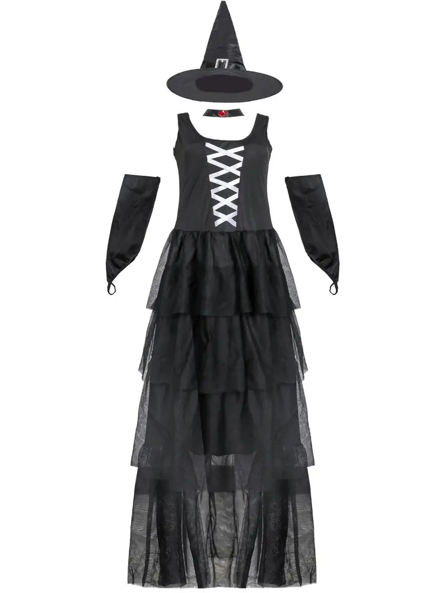 大人女性用魔女コスチューム MXL ローリーン衣装 レディースマントデザイン ステージパフォーマンス 伝統的な中国民族衣装