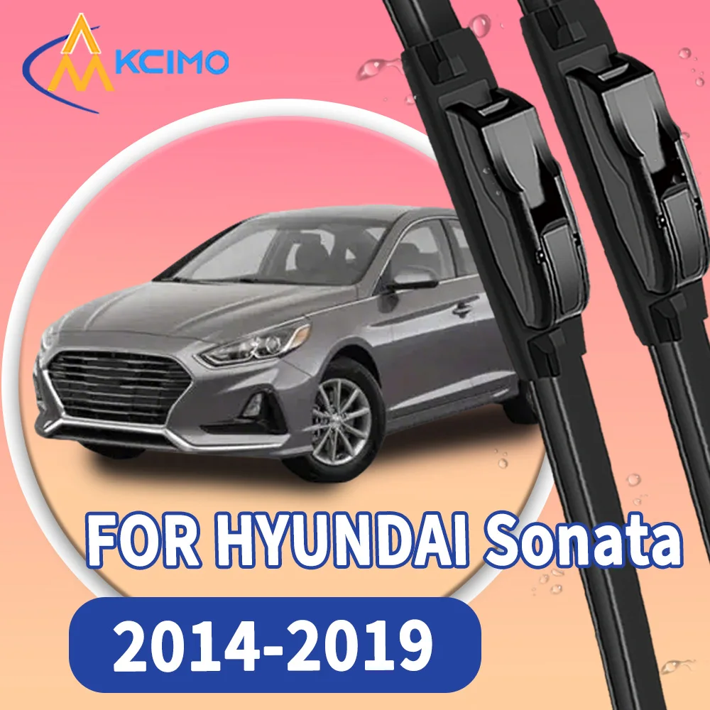 

High Quality 2pcs Windscreen Car Rain Brush Front Windshield Auto Wipers Perfect Fit for HYUNDAI Sonata vii saloon 2014-2019