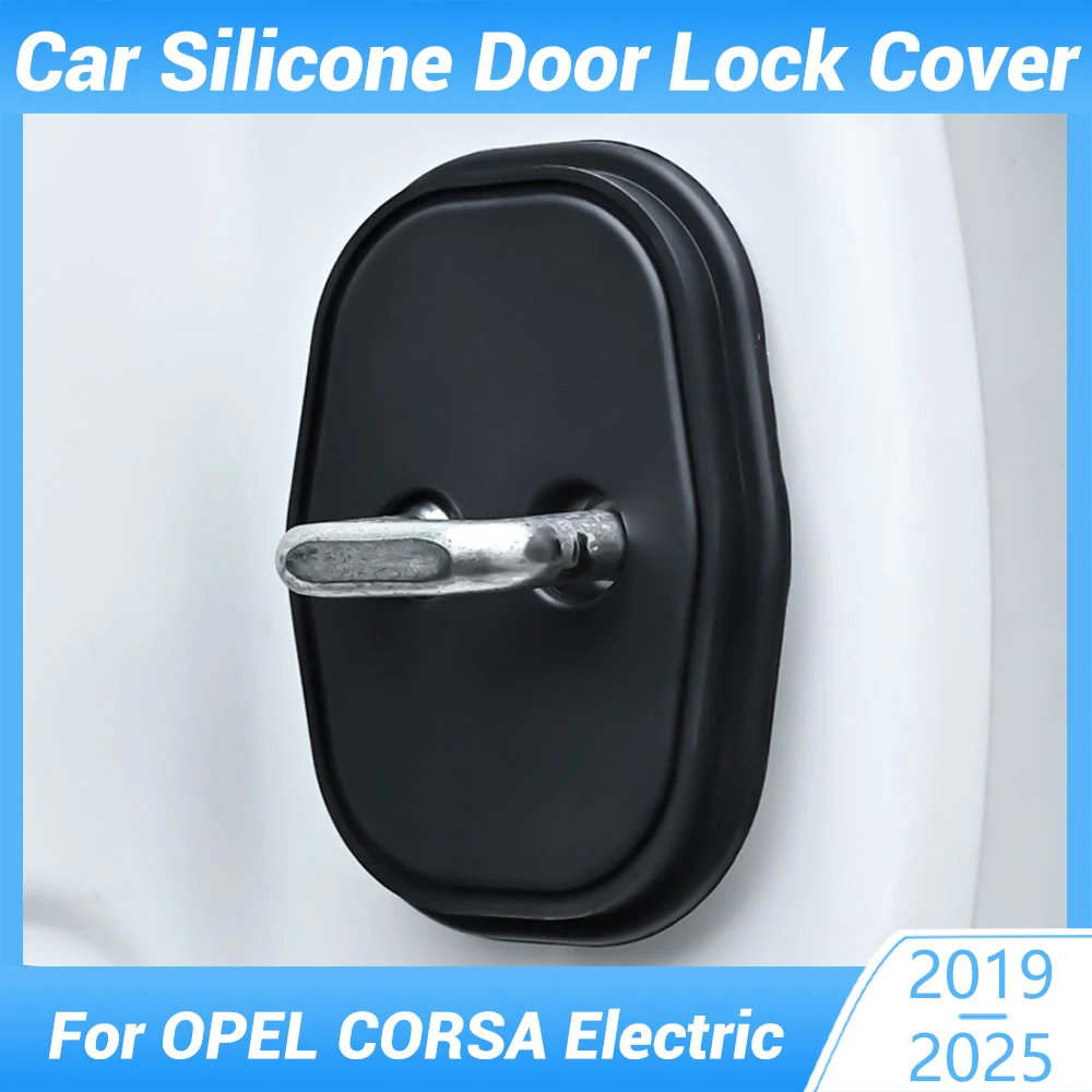 

Car Door Mute Damping Cushion Silicone Door Lock Buckle Door Anti-collision Protective Cover For OPEL CORSA Electric 2019-2025
