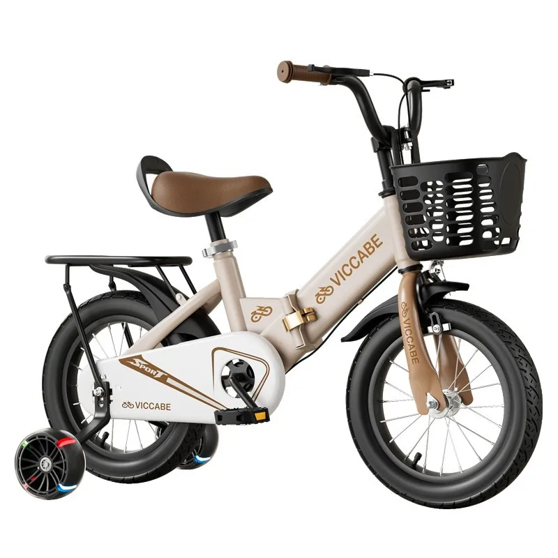 AliExpress smvp Cooya Foldable Dual Brake Children's Bicycle For Ages 3-12 Assisted By Wheels And Foot Pedals Lightweight Riding Easy Storage