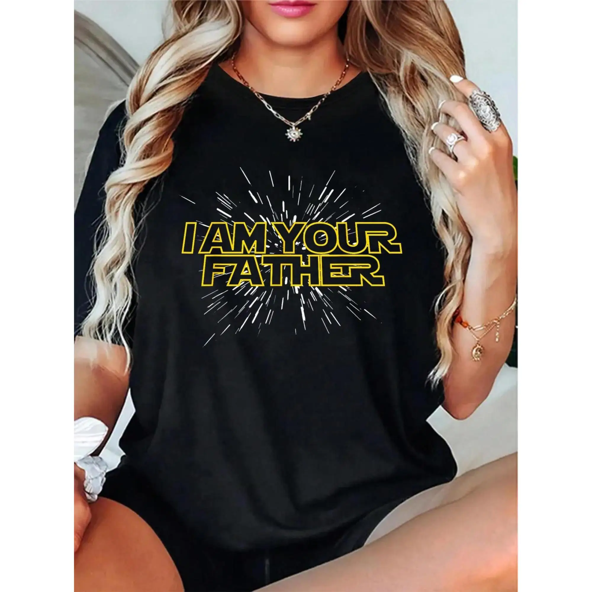 

I am your Father - Happy Father'S Day T-Shirt - 100% Short Sleeve, Summer & Spring Essential - Women'S Clothing Printed Graphic
