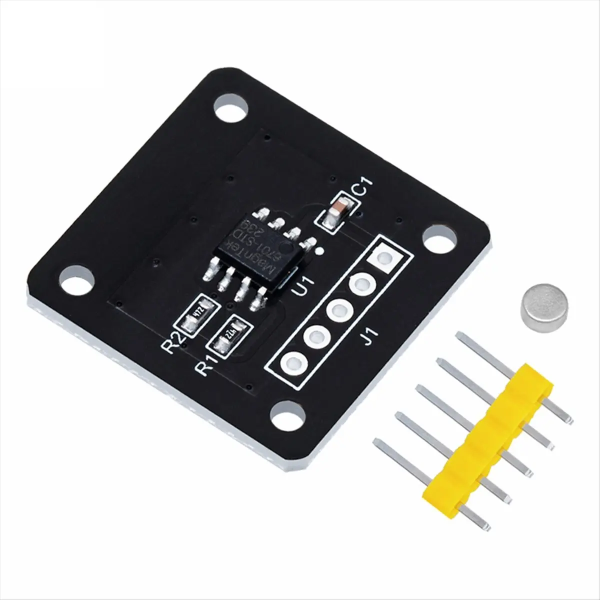 fine MT6701 Magnetic Encoder Magnetic Induction Angle Measurement Sensor Module 14bit High Accuracy Replaces AS5600 5Set