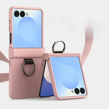 適用於三星 Galaxy Z Flip 7 6 5 4 3 ZFlip7 FE 的戒指折疊手機殼,全包鉸鏈保護防震保護套 6 最佳銷售 三星翻蓋3手機殼 - №1