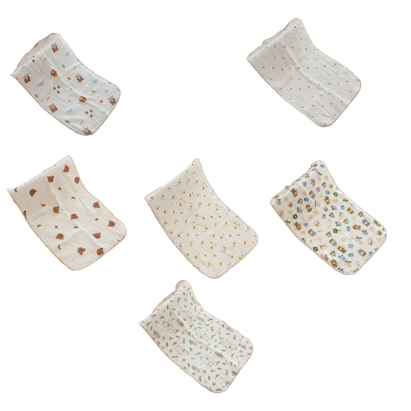 Pano arroto do bebê, babador algodão absorvente macio babador 4 camadas respirável para meninos meninas recém-nascidos
