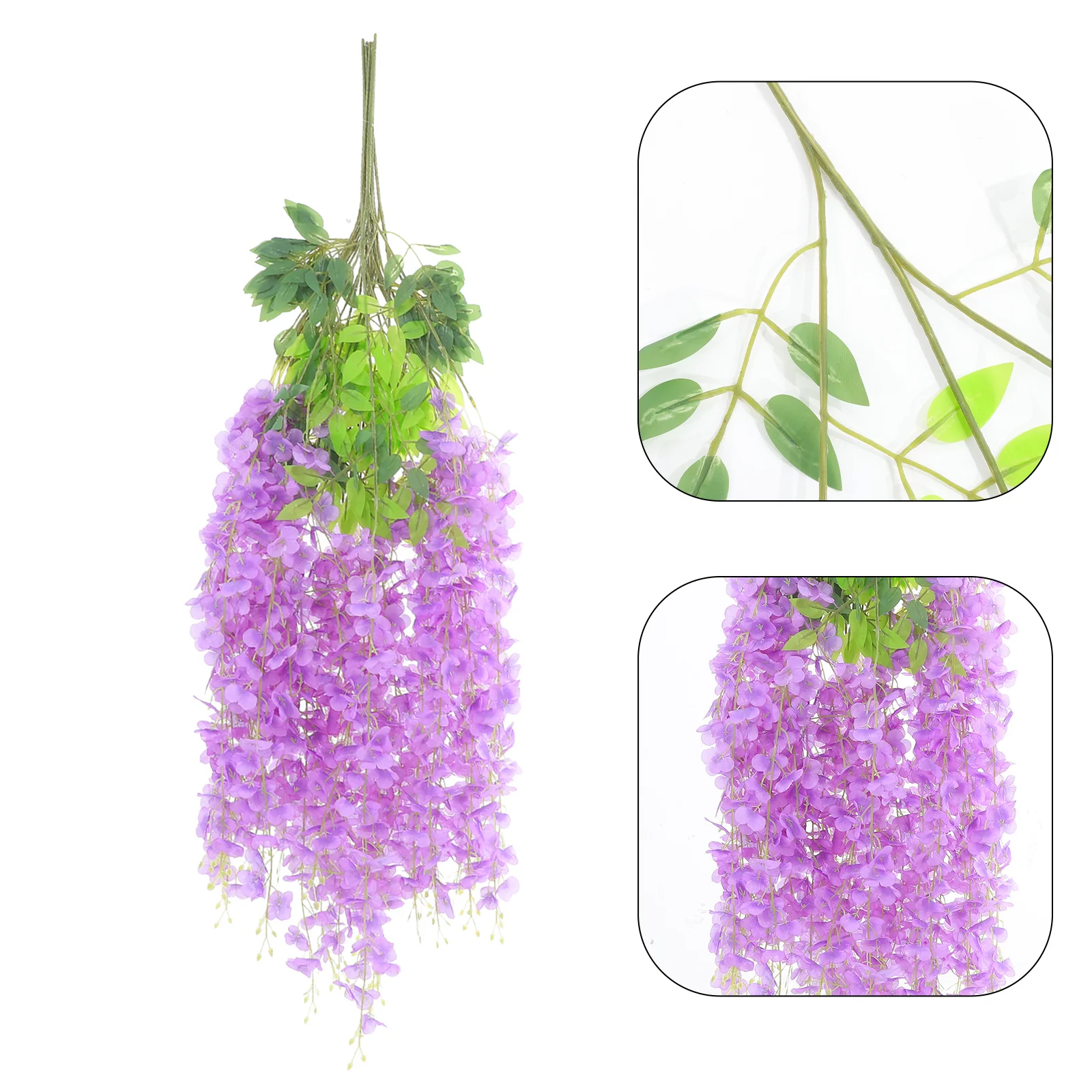 

Artificial Wisteria Flower Flowers Decorative Fake for Decoration Hanging Wedding