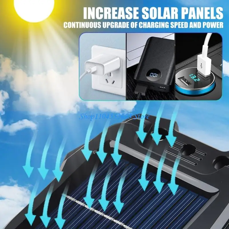 Y6GD Waterproof Solar Clamp Light for Garden Fence LED Brightness Easy Installation