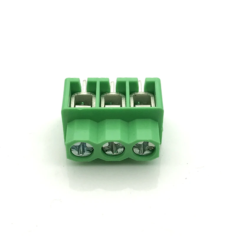 5.0mm Pitch PCB Spring Terminal Blocks Connector 2P 3P 4P KF166 Straight Pin Copper PCB Screw Terminals RoHS