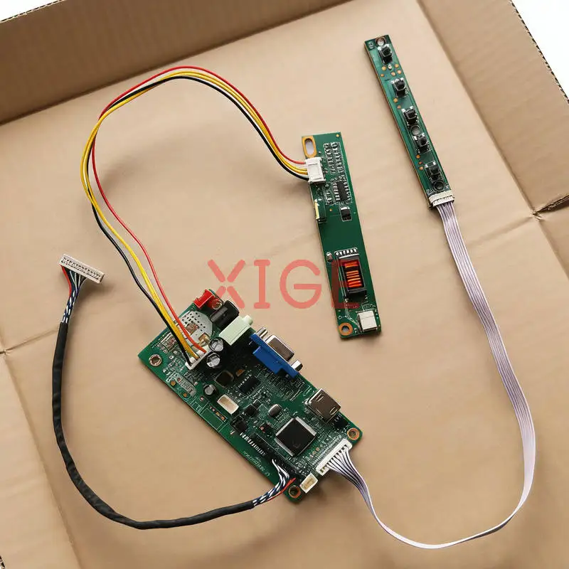 

Для LT133XB L133X2 HT13X13 D291207 ЖК-матричная панель контроллера комплект приводной платы DIY 1024x768 LVDS 20-контактный 1-CCFL 1024*768 HDMI + VGA