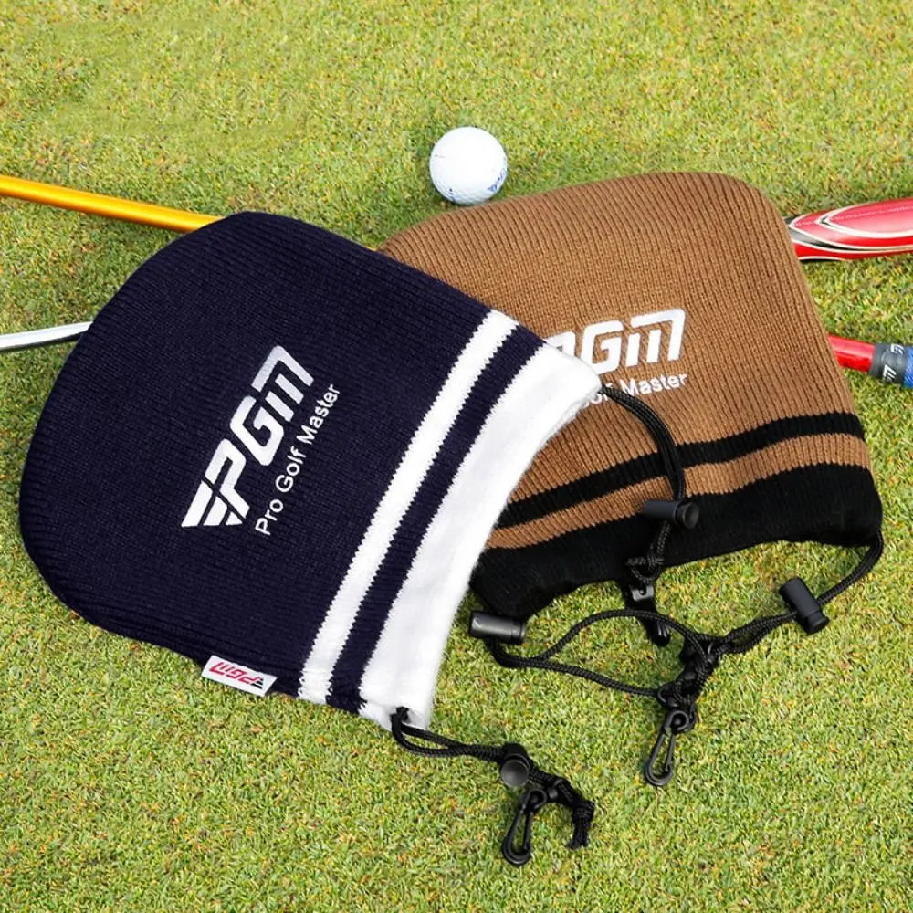 Elastic Knitted Golf Clubs Head Cover Drawstring 7-9 Golf Clubs Golf Clubs Protective Hat Anti-wrinkle Handmade