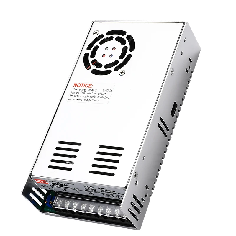 Imagem -05 - Mzmw Ms500 Fonte de Alimentação de Comutação 500w 5v 12v 24v 36 48v 60v 72 80v 110v Tensão Ajustável Única Saída Ms50024 Ms-50048