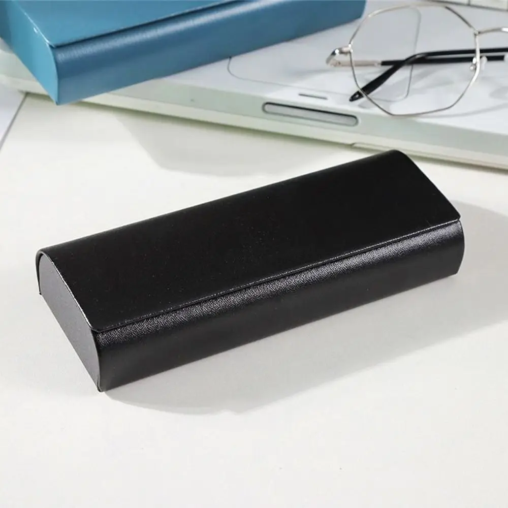 Fold-able Glasses Box Retro Pressure-Resistant Solid Color Eyeglass Cases Sunglasses Bag Unisex