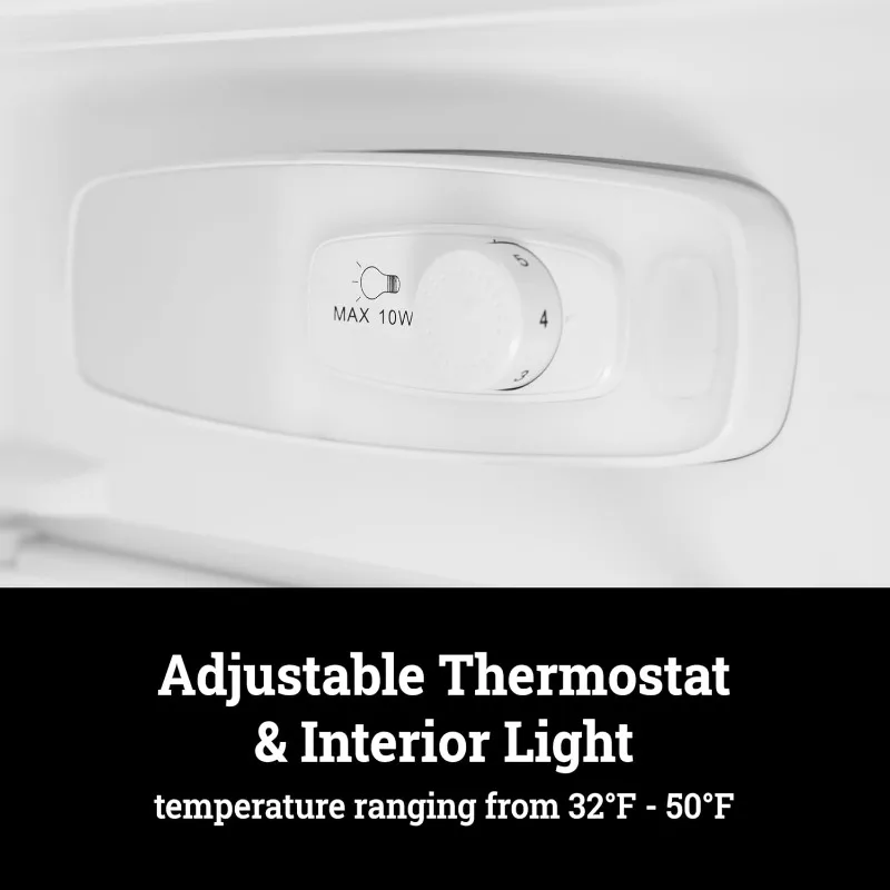 Igloo IRF47DDPL6A Double Door Refrigerator and Freezer, 3 Slide Out Glass Shelves, Suitable for Homes, Apartments