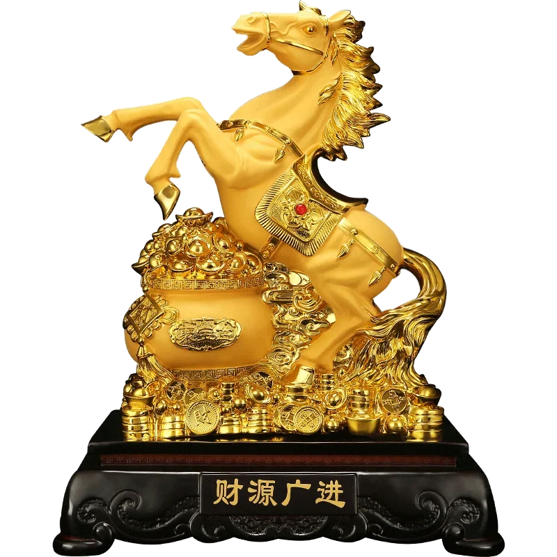 

Resin horse ornaments home decoration New home furnishing articles Christmas birthday present Lucky objects figurines room decor