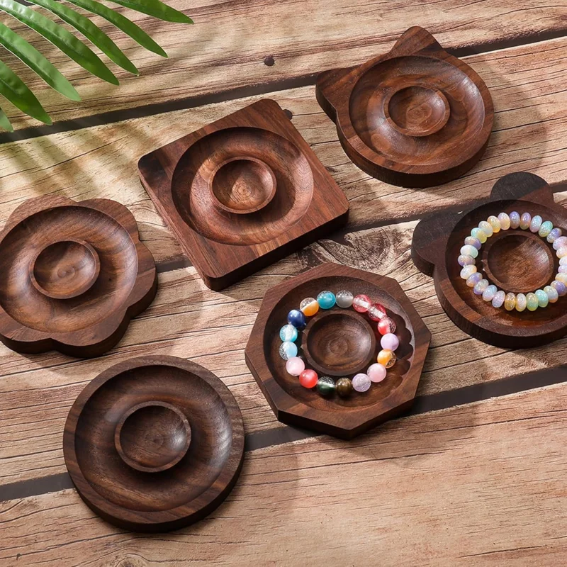 Natural Bead Board Jewelry Making Accessory Handmade Beading Mats Wood Beading Tray Suitable for Necklace and Bead Tray