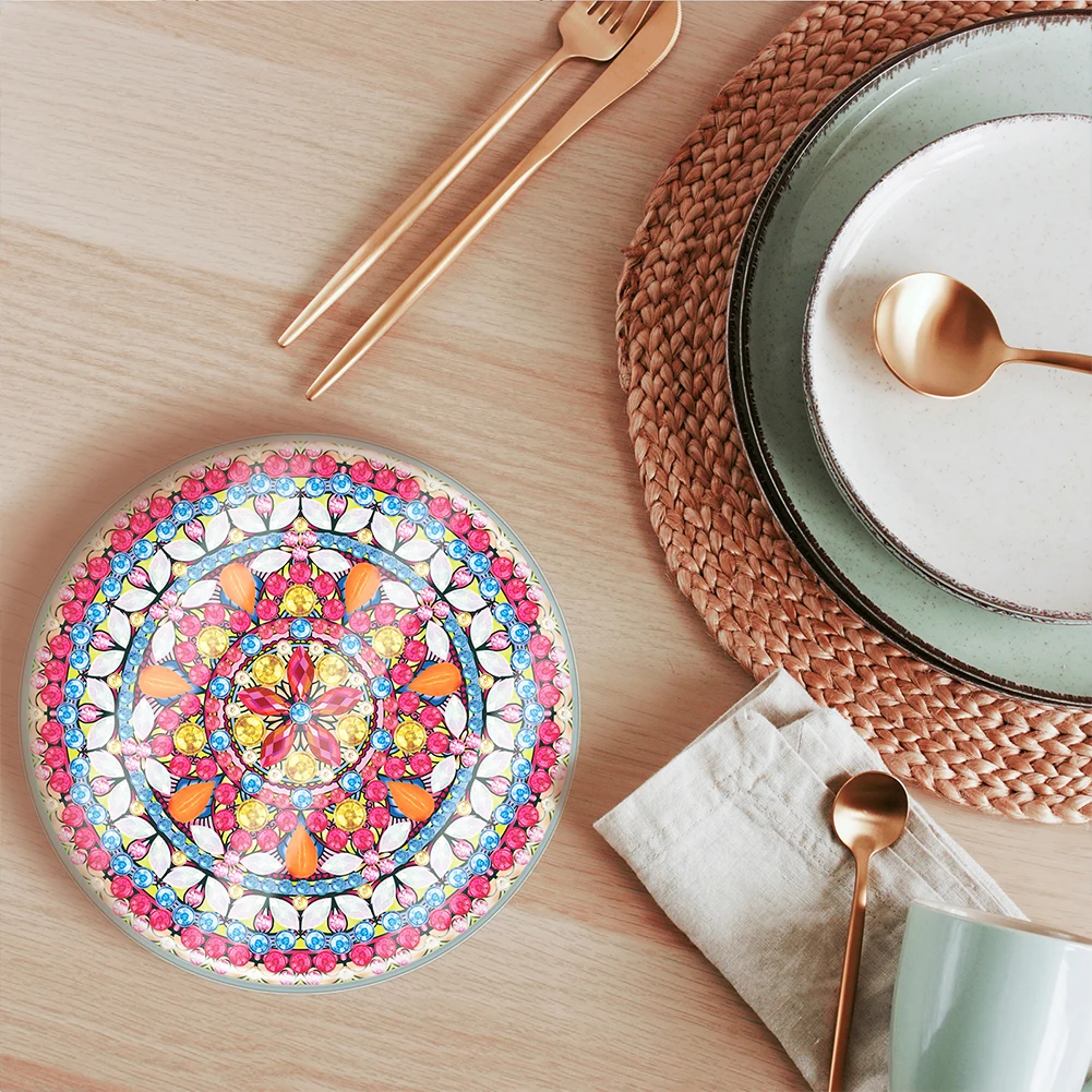 

6PCS Diamond Painting DIY Coaster Special Shape Diamond Painting Crafts Coaster Acrylic for Adults Beginner Gift Supplies