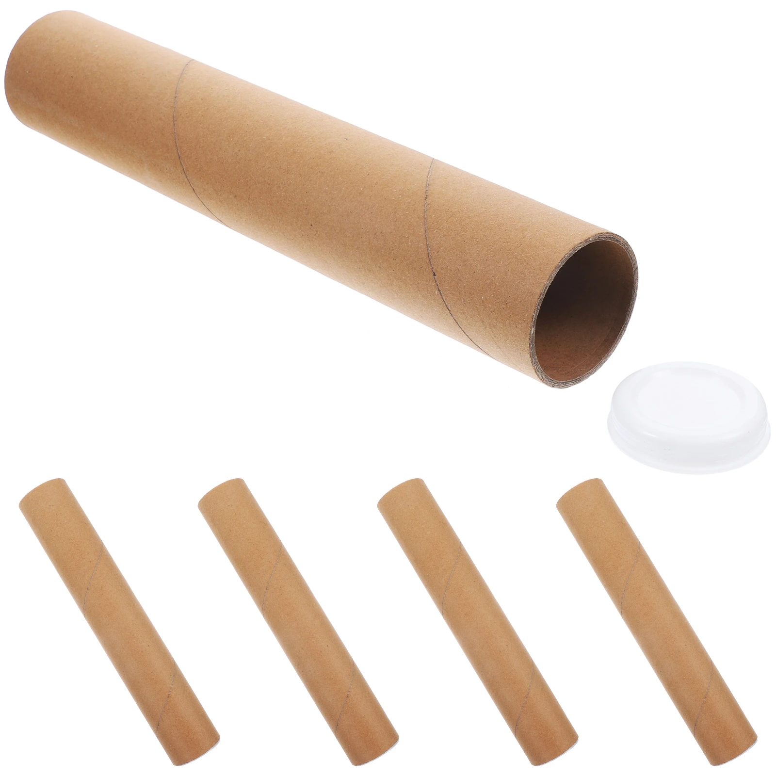 

5 Pcs Mailing Postal Administration Poster Tubes Packing Box Documents Storage Posters