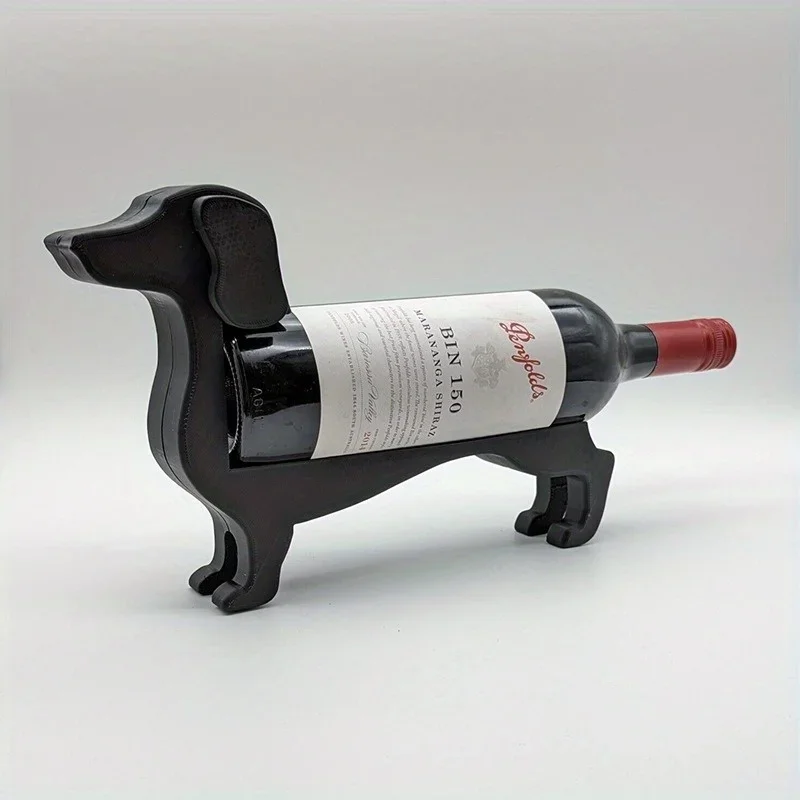 Soporte para botella de vino tinto con diseño creativo personalizado, salchicha, perro, añade diversión a tu Bar en casa