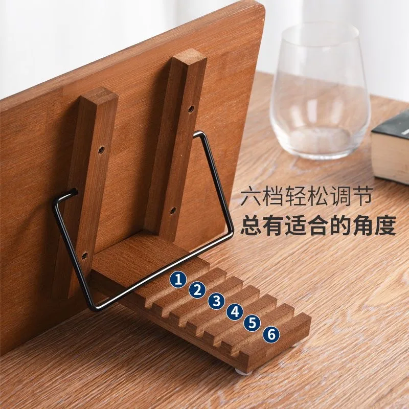 

Wooden children's reading stand, book holder, multifunctional reading stand, portable wooden bracket for ipad
