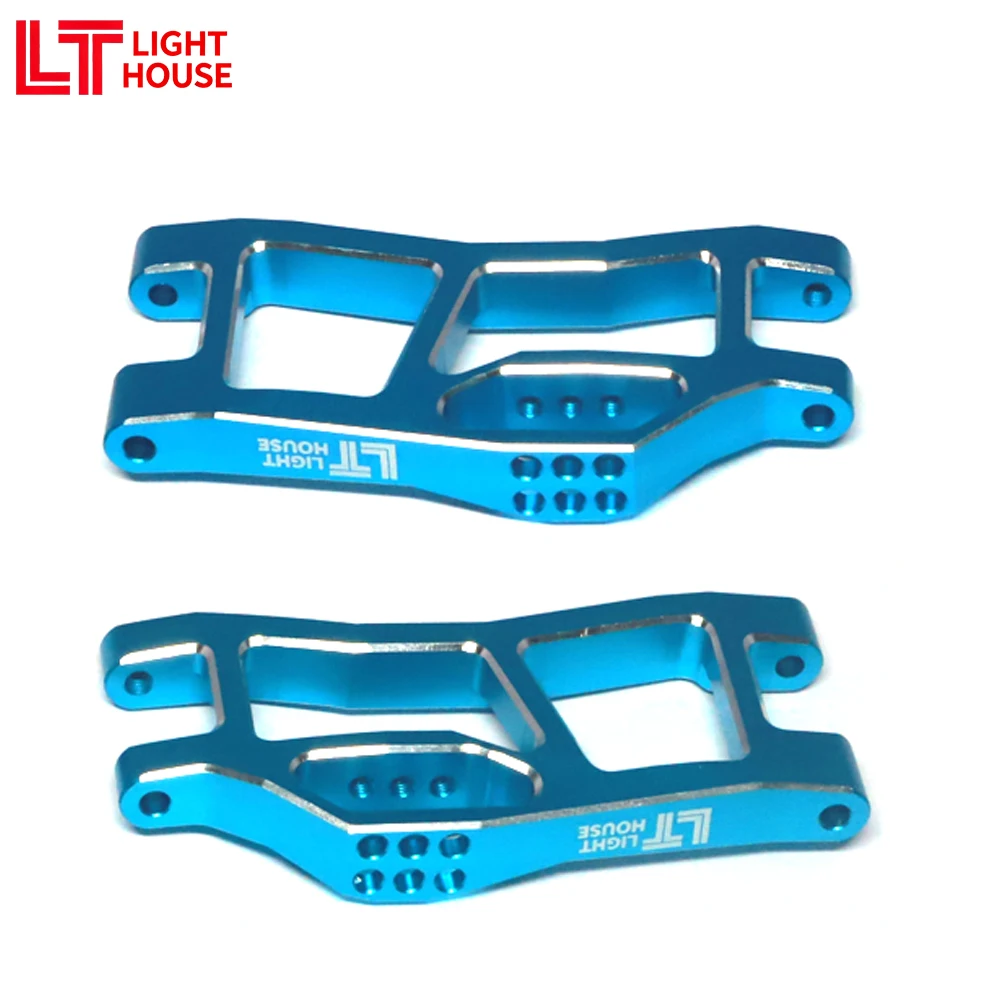 LIGHT HOUSE 7075 Juego de brazo inferior trasero de aluminio para TRX MINI MAXX BL-2s 4WD Monster Truck sin escobillas 107154-1 piezas de mejora