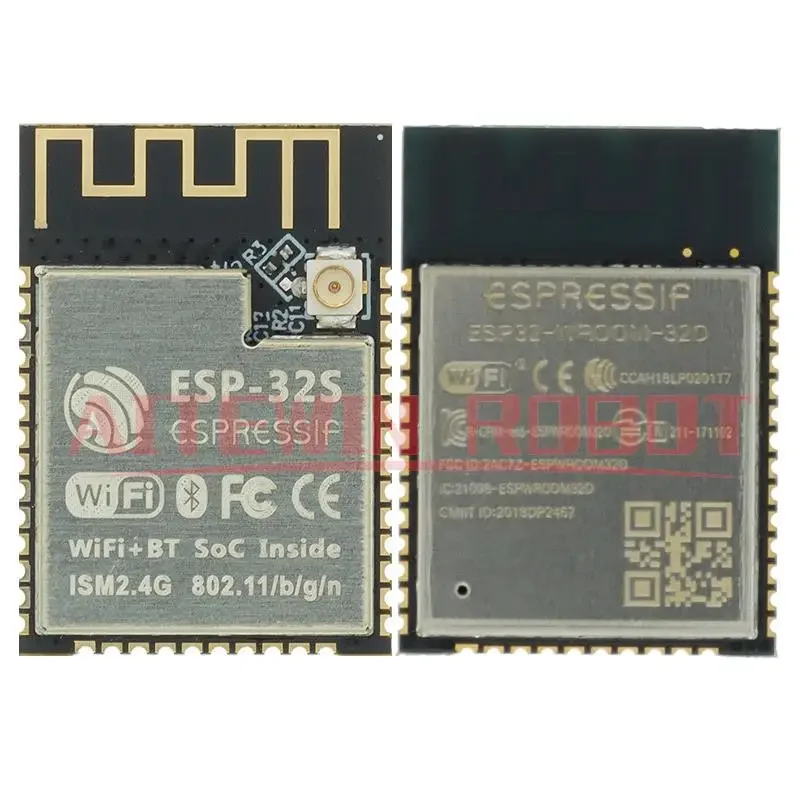 

ESP-32S ESP-WROOM-32 ESP-WROOM-32D ESP32 ESP-32 Bluetooth and WIFI Dual Core CPU with Low Power Consumption MCU ESP-32