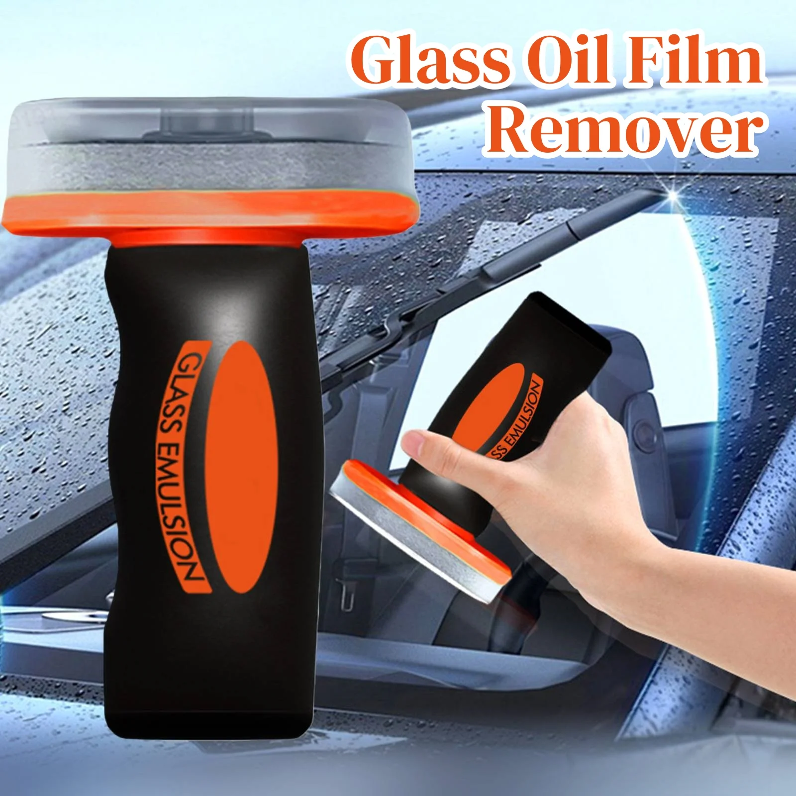 1/2PCS Glass Emulsion Oil Film Remover Car Windshield Cleaner For Front/Side/Rear Windows Rearview Mirror Auto Glass Cleaning