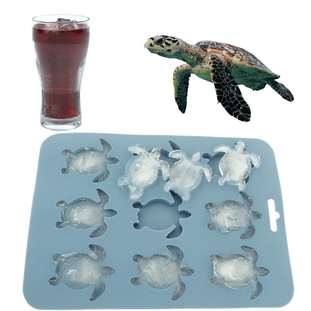 Animal Series Ice Cube Mold Silicone Ice Grid Chocolate Biscuit Baking Mold DIY Cartoon Animal Lce Making Mold