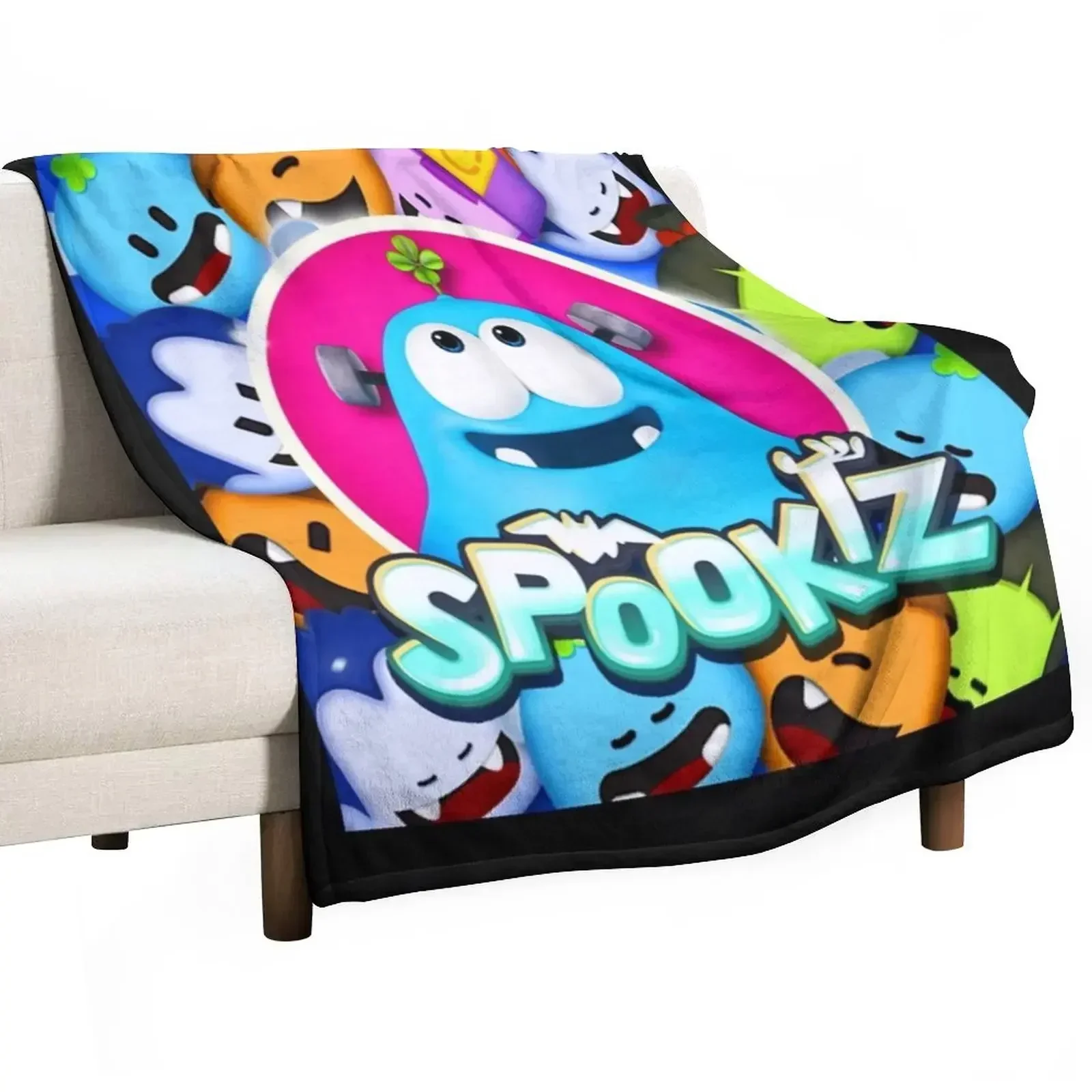 Spookiz costume spookiz kids shirt gift for fans Throw Blanket Flannel Fabric decorative Blankets