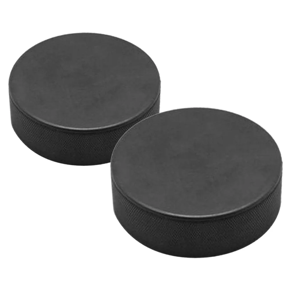 2 pezzi di forniture per l'allenamento del hockey Puck piccola palla multifunzione pratica ghiaccio per interni multifunzione