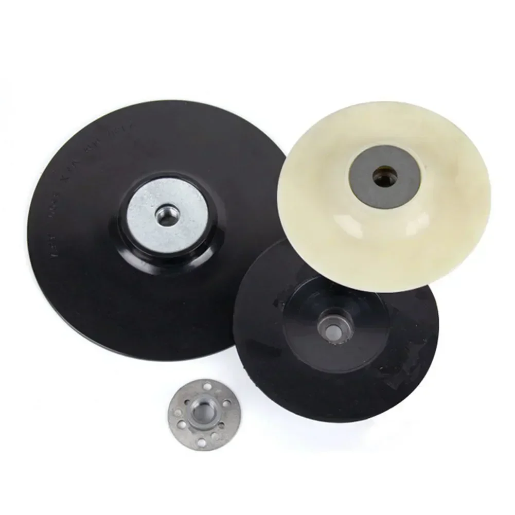 1pc 5inch Rubber Backing Pad Thread Flexible Polishing Grinding Disc Backing Pad For Fibre Sanding Disc Angle Grinder