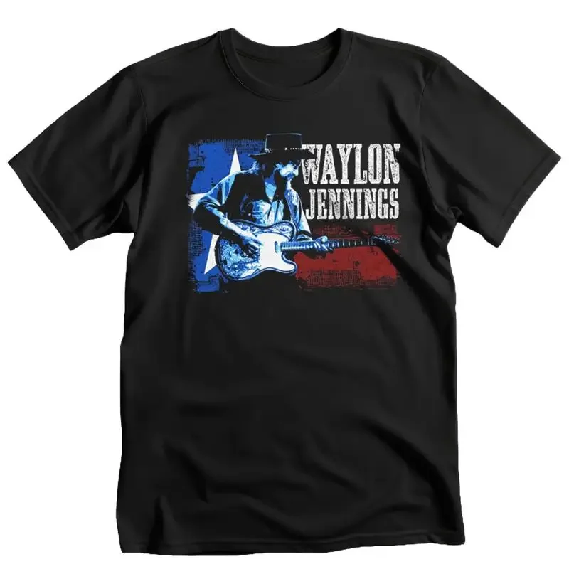 Authentic Waylon Jennings Red White And Blue T Shirt S 2XL NEW