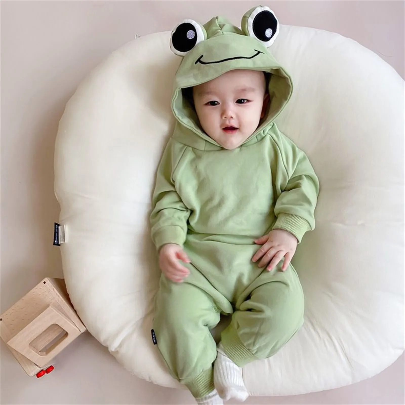 

Newborn Baby Knitted Clothes for Boys Baby Cute Animal Jumpsuit 3D Pajamas Newborn Infant Long Sleeve Hooded Long Sleeve Romper