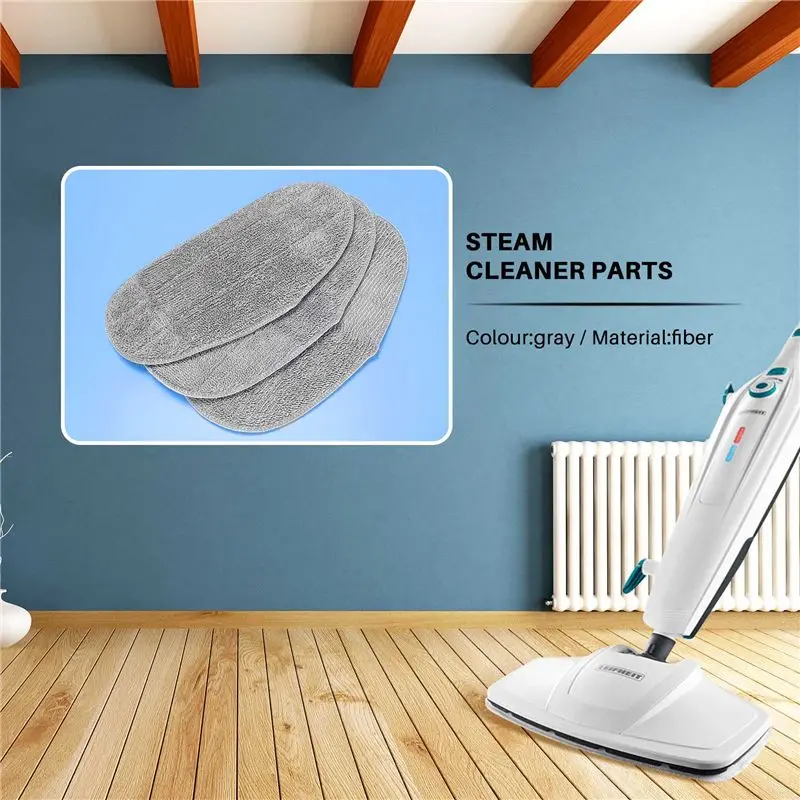SSR 3Pcs Mopping Cloth for CleanTenso Steam Cleaner Steam Broom Wiper Cover Cleaning Mop Cloths Pad