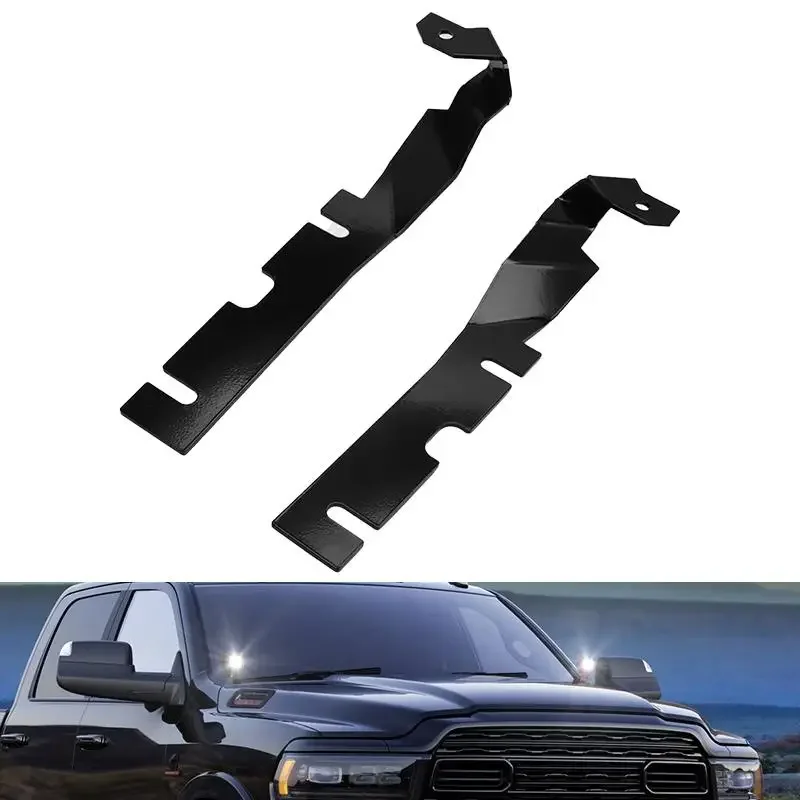 

Car Hood Hinges Mount Brackets LED Work Light Mounting Holder for 2009-2018 Dodge RAM 1500 2500 350 for Offroad 4x4 Accessories