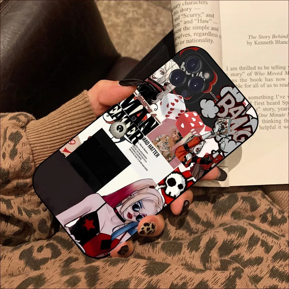 H-Harley Q-Quinn Joker Phone Case For iPhone 15 14 11 12 13 Mini Pro XS Max Cover 6 7 8 Plus X XR SE 2020 Funda Shell