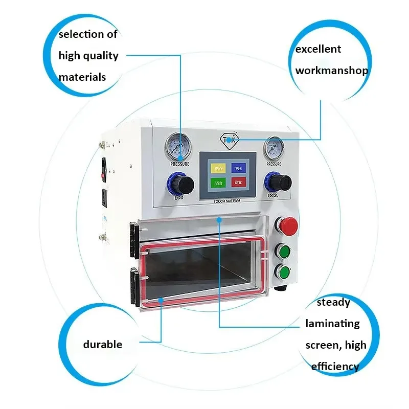 آلة تصفيح الزجاج 108P 3in1 للهاتف المحمول LCD OCA لجهاز iPad اللوحي #5