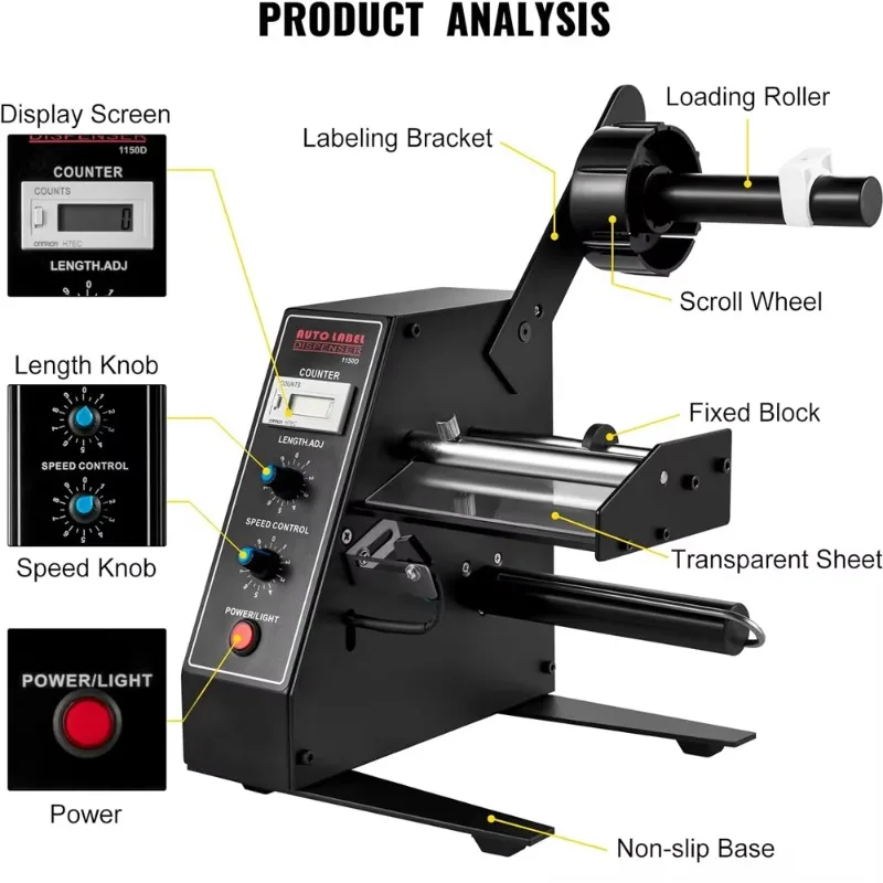 1150D Electric Automatic Adhesive Label Dispenser
