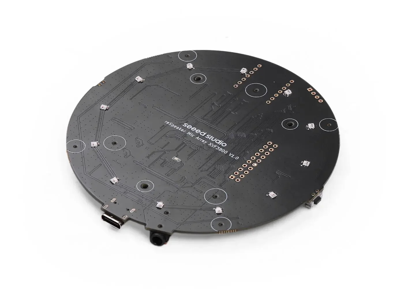 ReSpeaker XMOS XVF3800, AI-aangedreven 4-microfoonarray voor heldere stem in ruis