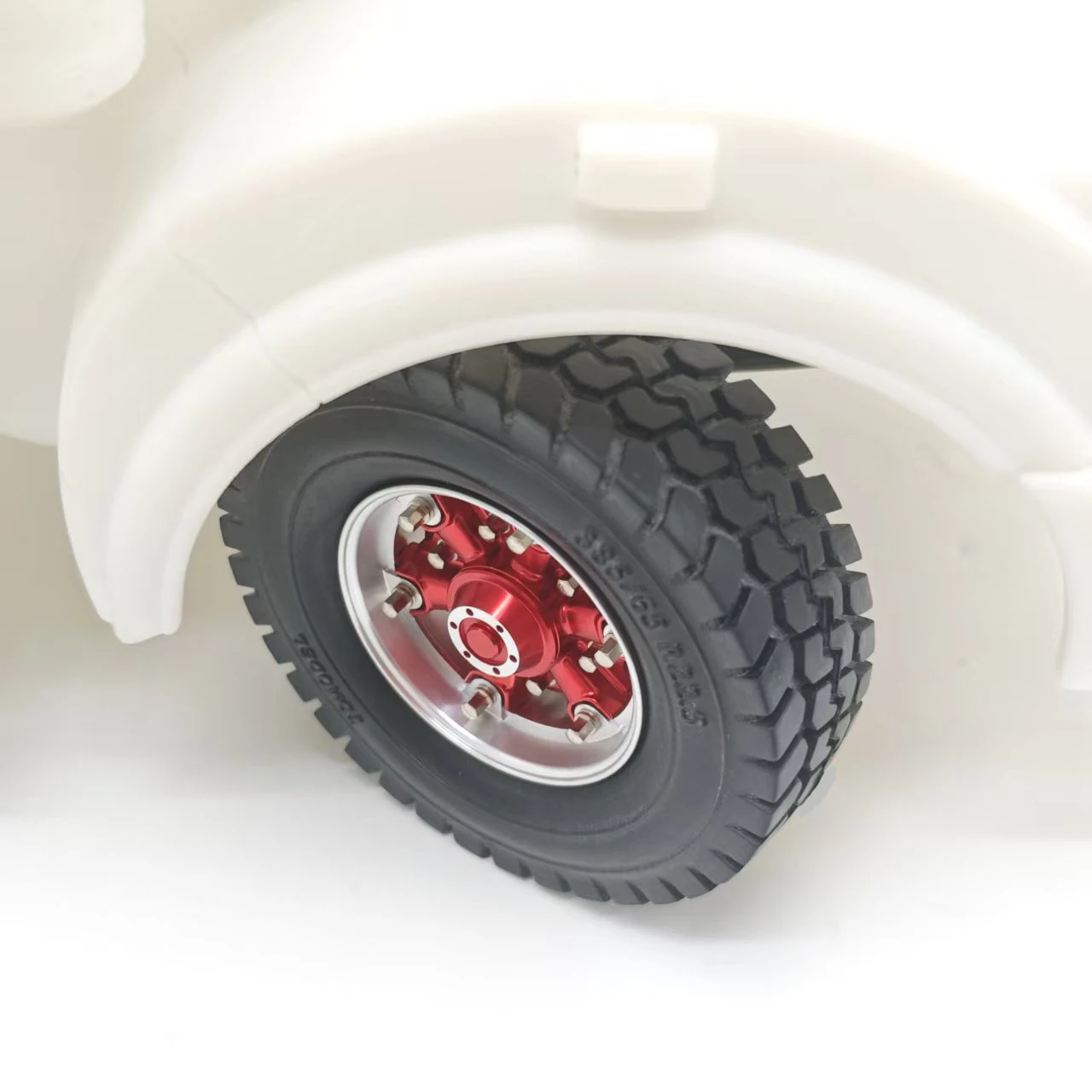 JDM Model Front&rear Truck Banner Wheel Hub Rim 2pcs Metal for 1/14 Tamiya RC Dump Truck SCANIA 770S R620 VOLVO Arocs  TGX Car
