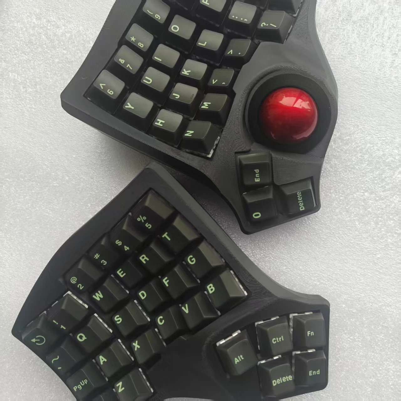 Charybdis MK2 4X6 Layout Trackball Split Keyboard Custom MX Welding Switch Wired/Bluetooth Wireless Split Mechanical Keyboard