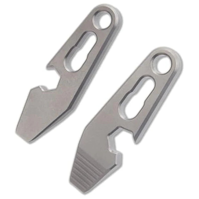 

2Pcs/Set Mini Titanium Pry Bar Tool, Pocket Pry Bar, Small Prybar Keychain Multitool Bottle Box Opener Tool