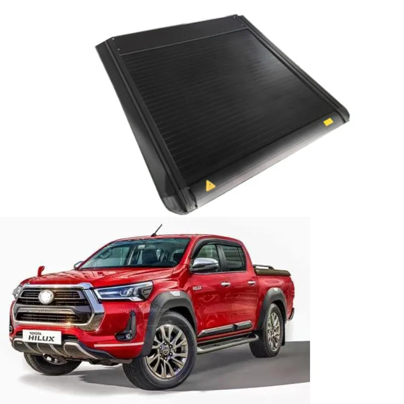 Manual 4X4 Pickup Truck Cars Hard Tonneau Cover Roller Lid  Shutter For Toyotas Hilux Retractable Aluminium Alloy