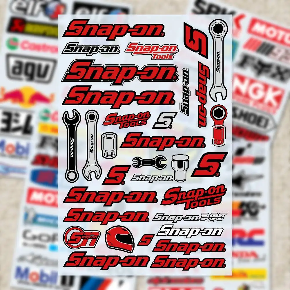 SNA-P-ON Aufkleber-Set Hochwertige Gedruckte und Geschnittene Aufkleber Motorrad-Sticker
