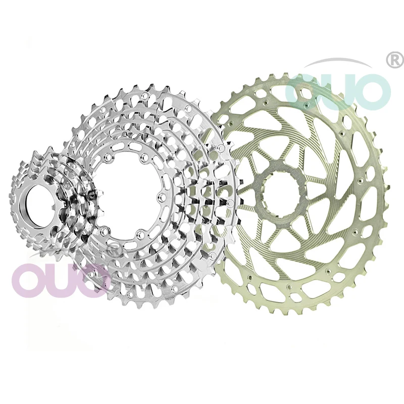 OUO MTB 11 Speed Cassette Full CNC 222g 11V Flywheel Sram Mountain Bike 11S 10-44T XD Chain Sprocket 11T Bicycle Freewheel